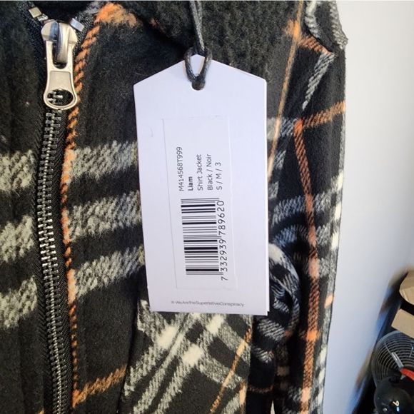 NWT Plaid Jacket Mens/Woman - Picture 5 of 6